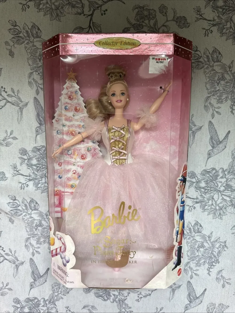 Vtg 90s Mattel Barbie Sugar Plum Fairy Nutcracker Fashion Doll 1996 Collector
